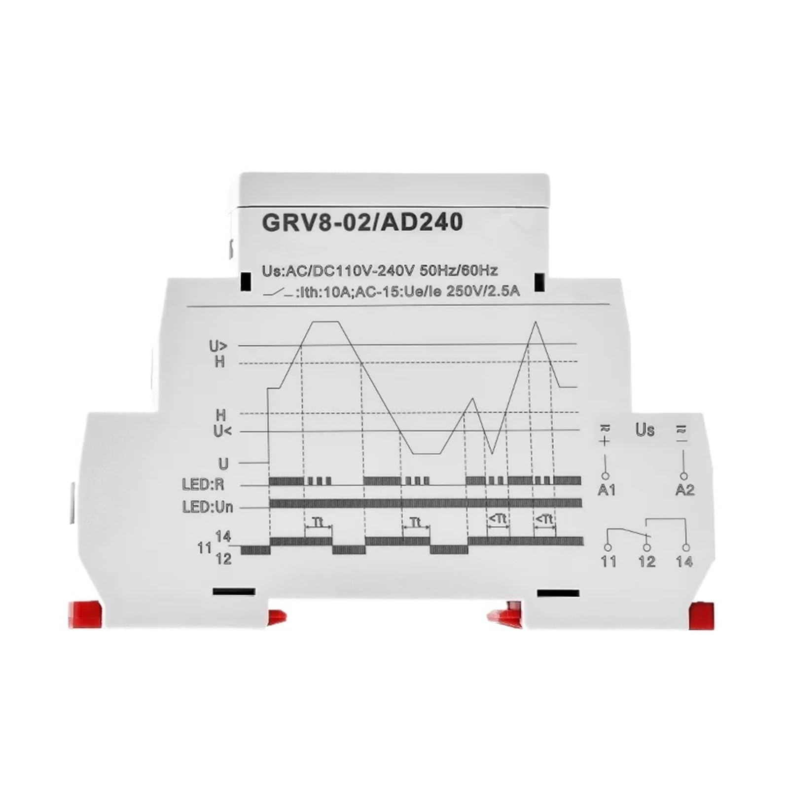 OSHZIKJII 1PCS Relay AC220V DC12V DC48V(GRV8-02,DC12V)