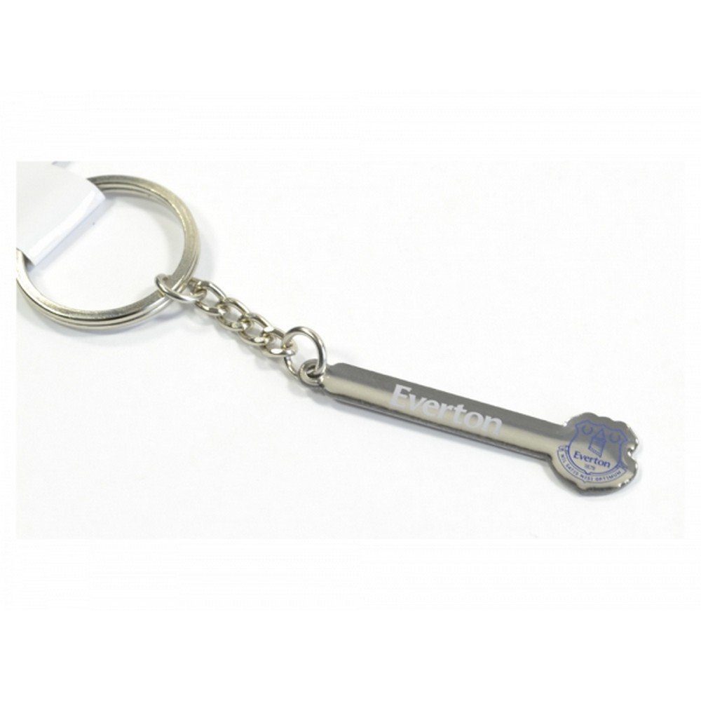 Everton F.c. Blue Everton Football Club Text Crest Metal Keyring Official Badge Team Fan