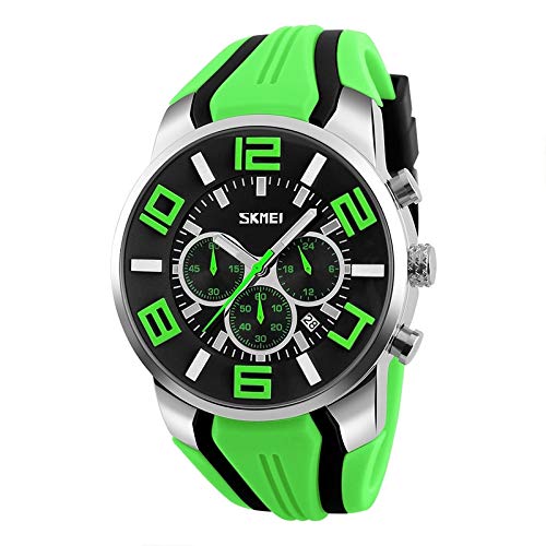 Montre-bracelet sports étanche LULI 9128 pour lire l'heure sous la pluie