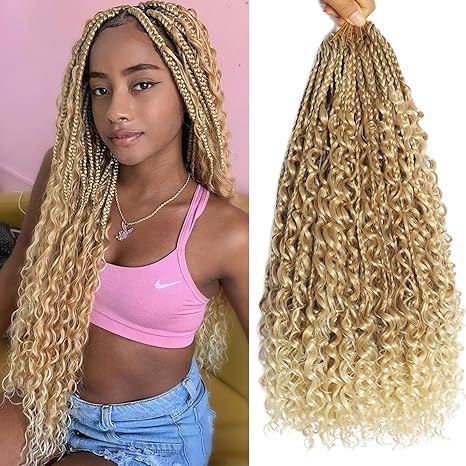 18 Inch Goddess Box Braids Crochet Hair Crochet...