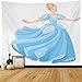 NA Gobelin ścienny wiszący bajka księżniczka królewska piłka taniec kopciuszek występ bajkowa sukienka dziewczyna dekoracja domu gobeliny dekoracyjne sypialnia salon akademik