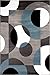 Rugshop Modern Circles Carpet Easy Maintenance for Home Office,Living Room,Bedroom,Kitchen Soft Area Rug 7' 10