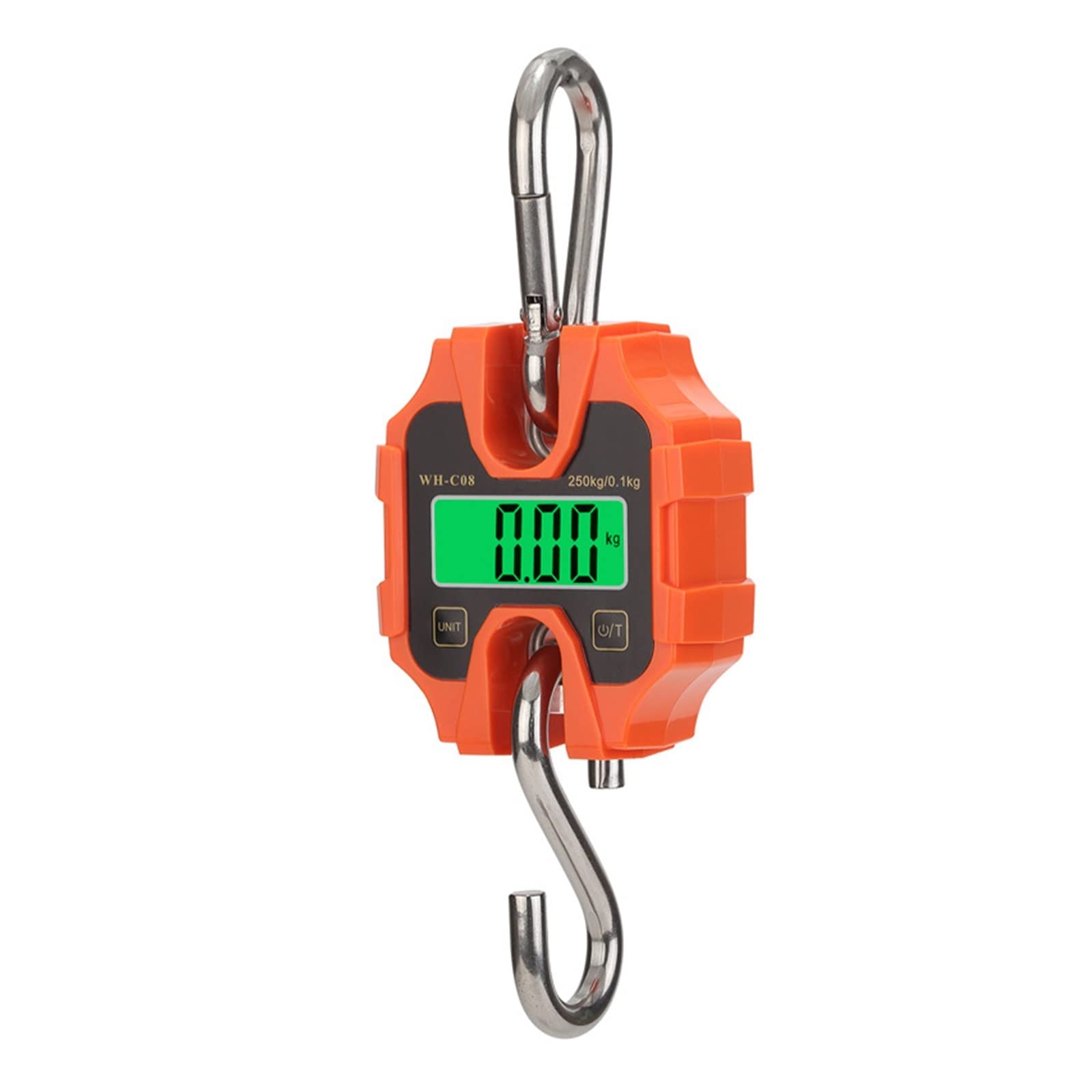 Crane Scale, Crane Scale Digital Weight 250kg/50g Heavy Duty Hanging Hook Scales Stainless Steel Portable Industrial(100kg 50g)