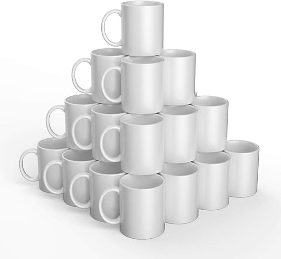 Cricut Lot de 36 tasses vierges pour sublimation à encre infusible Cricut et encre infusible Blanc 355 ml 2008943