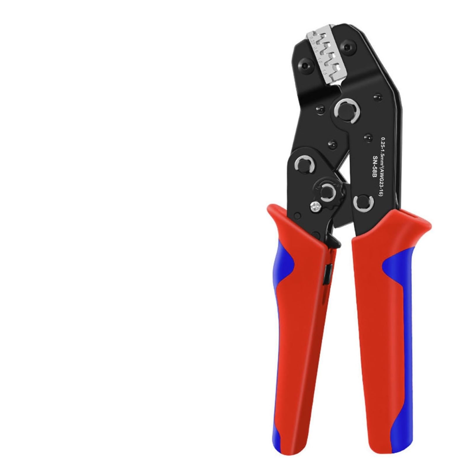 Kvkitklw Sn-58B 500Pcs Butt Sn-58B Wire Ratchet Crimping Tool Kit 0.25-1.5Mm² Awg24-16 300Pcs Dj 453 U-Shaped Terminal Set Wiring Repair Tool Pliers(Sn-58B 500Pcs Butt)
