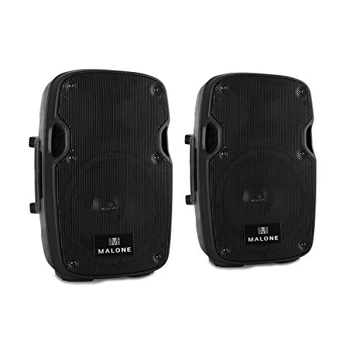 2x Malone PW-2908A Altavoz PA activo 20cm (8) 150W