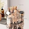 360 Rotating Makeup Organizer with Lipstick Slots, DIY 8 Adjustable Height Spinning Skincare Organizers, Brush and Perfume Storage Carousel, Cosmetic Display Case for Vanity Bathroom Countertop #1