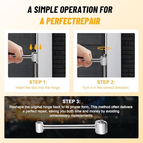 Image of Door Hinge Adjustment Tool for Residential and Commercial, 0.55-0.74 inch Hinge Gap Adjusting Wrench for Door Quick and Efficient Solutions