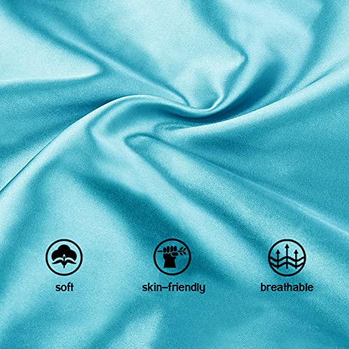 Image of Extra Large Adjustable Double Layer Satin Hair Bonnets with Drawstring for Women Night Sleeping Long Silky Satin