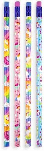 Miniatura 3 de Ooly Happy Pack, lápices de grafito + sacapuntas + borradores - Unicornios