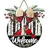 Weihnachtlicher Türhänger Aus Holz – 30,5 X 45,7 Cm, Mit Kardinal-Motiv, Für Veranda & Haustür