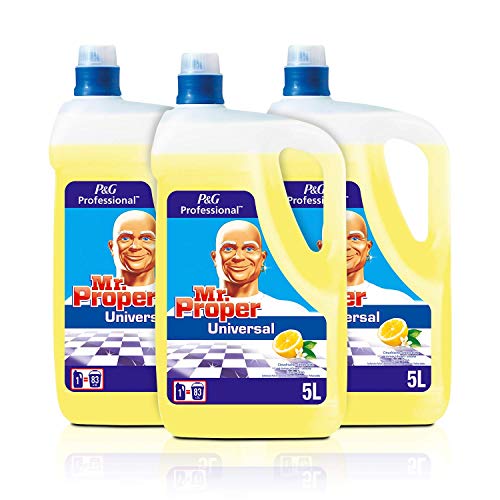 Don Limpio Profesional Limpiador Líquido Multiusos Limón 15 L (Pack 3 x 5 L)