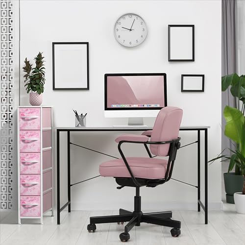 Sorbus 5-Drawer Narrow Dresser for Bedroom (Tie Dye Pink) - image 6