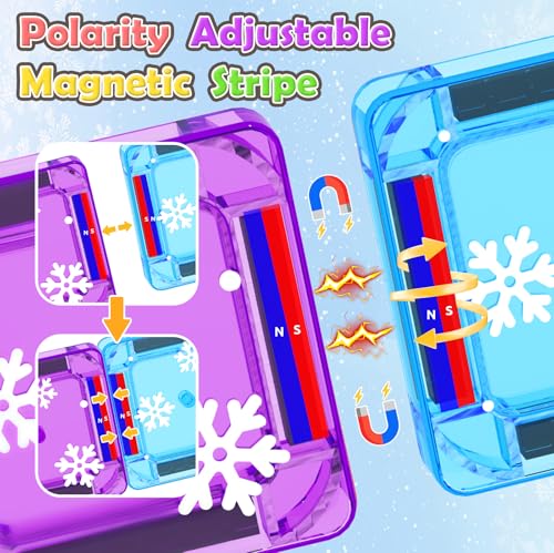 Image of 33PCS Mini Magnetic Tiles - Arctic Animals Theme Toddler Travel Essentials Set with Case, Magnetic Building Blocks Kids Games Montessori Preschool Sensory Toys for 3+ Year Old Boys Girls Gifts