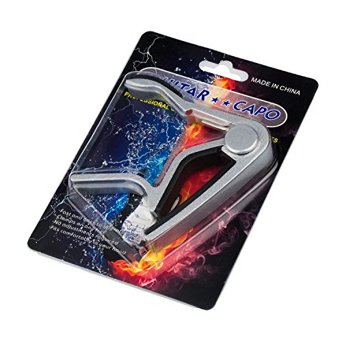 Debonice Capodastre de Guitare Alliage Capo de Guitare pour Guitare Acoustique Électrique,Ukulele, Basse (Argent) - Les Beatles, Paul McCartney, John Lennon, RIngo Starr, George Harrison Debonice Capodastre de Guitare Alliage Capo de Guitare pour Guitare Acoustique Électrique,Ukulele, Basse (Argent) – Image 5