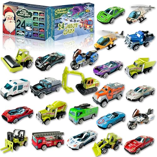 2025 Christmas Advent Calendar for Kids - 24 Pcs Die-Cast...