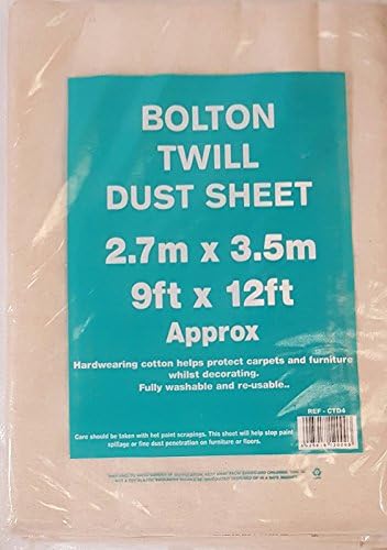 Tarps Now 4x12 Ft Premium Heavy Duty Canvas Drop Cloth For Painting - Reusable Painter Tarp, 100% Cotton Fabric Floor Cover & Furniture Protection, Washable Paint Drop Cloth - View #3