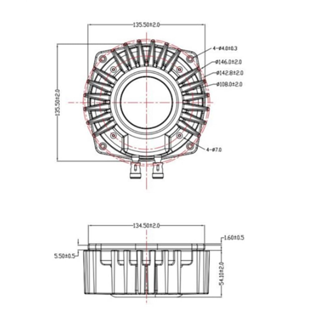 6 50 W Taktiler Shaker Vibrationslautsprecher für Heimkino Autositz Sofa