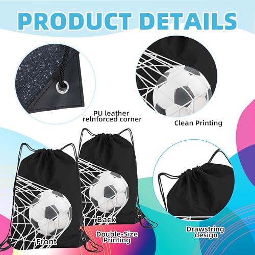 Soccer Drawstring Backpack - Party Favors Team Gifts Bag 1Pcs (Color2)2