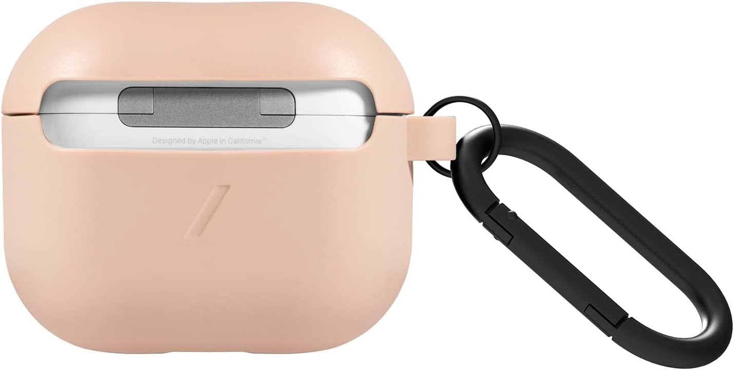 Native Union Roam Case for AirPods (3rd Gen) - Smooth Minimalist Case with Clip - Compatible with AirPods (Peach) - Image 4