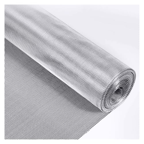DTVEW Pantalla de Malla Alambre Acero Inoxidable 304, 3,3x16,4 Pies, No Se Oxida y Es Resistente, para Ventilación, Ventana, Jaula, Filtro, Proyectos Bricolaje(10 Mesh x 0.3mm)