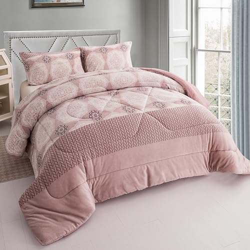 BESCH Edredón Invierno Borreguillo Nórdico de Microfibra 240x260cm - con 2 Fundas Almohada -...