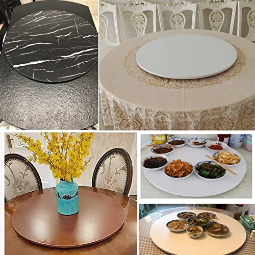 Lazy Susan de madera noble plato giratorio 360 de 700 mm sin montaje 8
