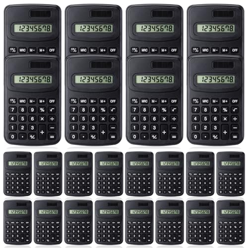 Treela 30 Pcs Pocket Size Calculator for Students Bulk Mini Handheld...