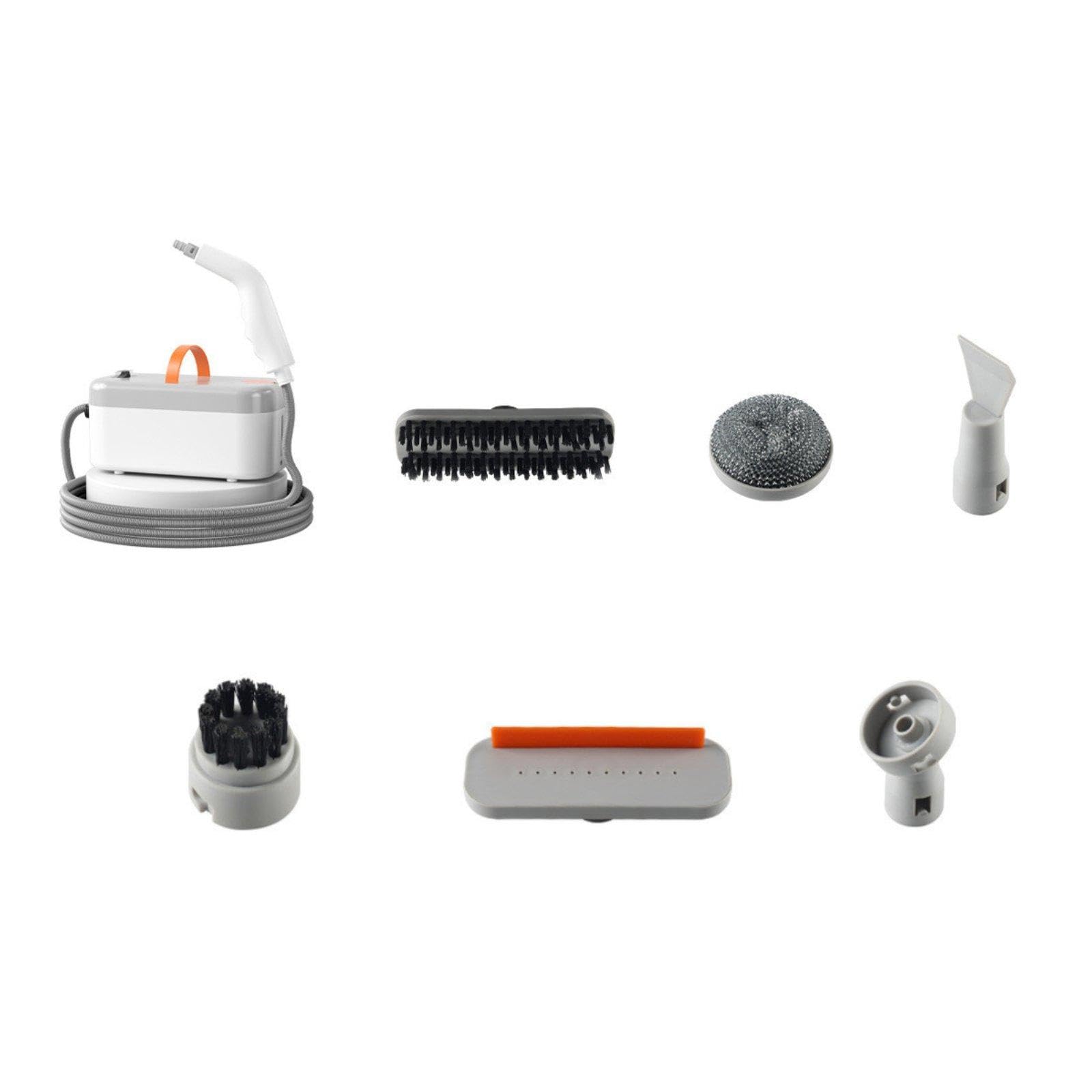Limpiador de con Mango Ergonómico Depósito de 850ml Cabezales de Cepillo y Flexible Adecuado para Limpiar Electrodomésticos Azulejos
