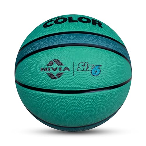 Image of Nivia True Color Basketball, As per BFI Standard, 14 Panels, Moulded Soft Rubber Cover with Pebbled Texture, Butyl Threadwounded Bladder, Made for Tournaments, To Play on All Indoor & Outdoor Surfaces