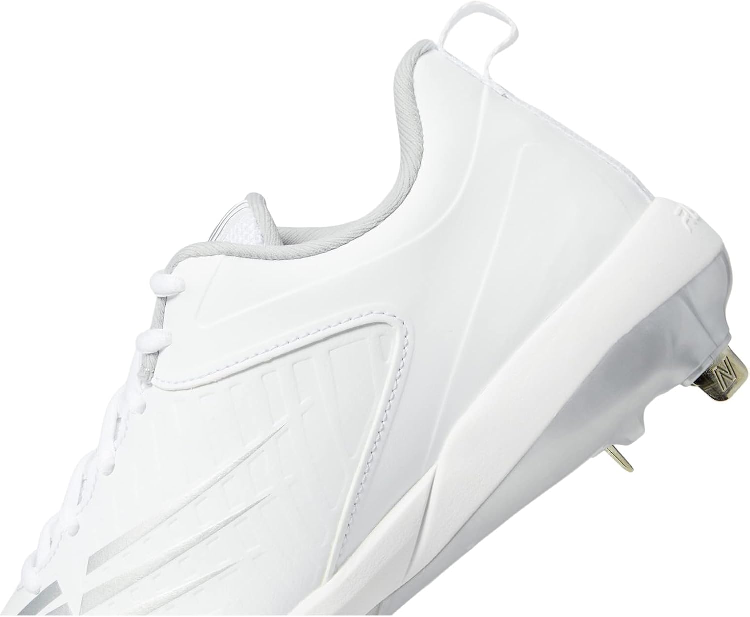 New Balance Women's Fuse Pitch V3 Metal Softball Shoe, White/White, 13 M US - Image 6