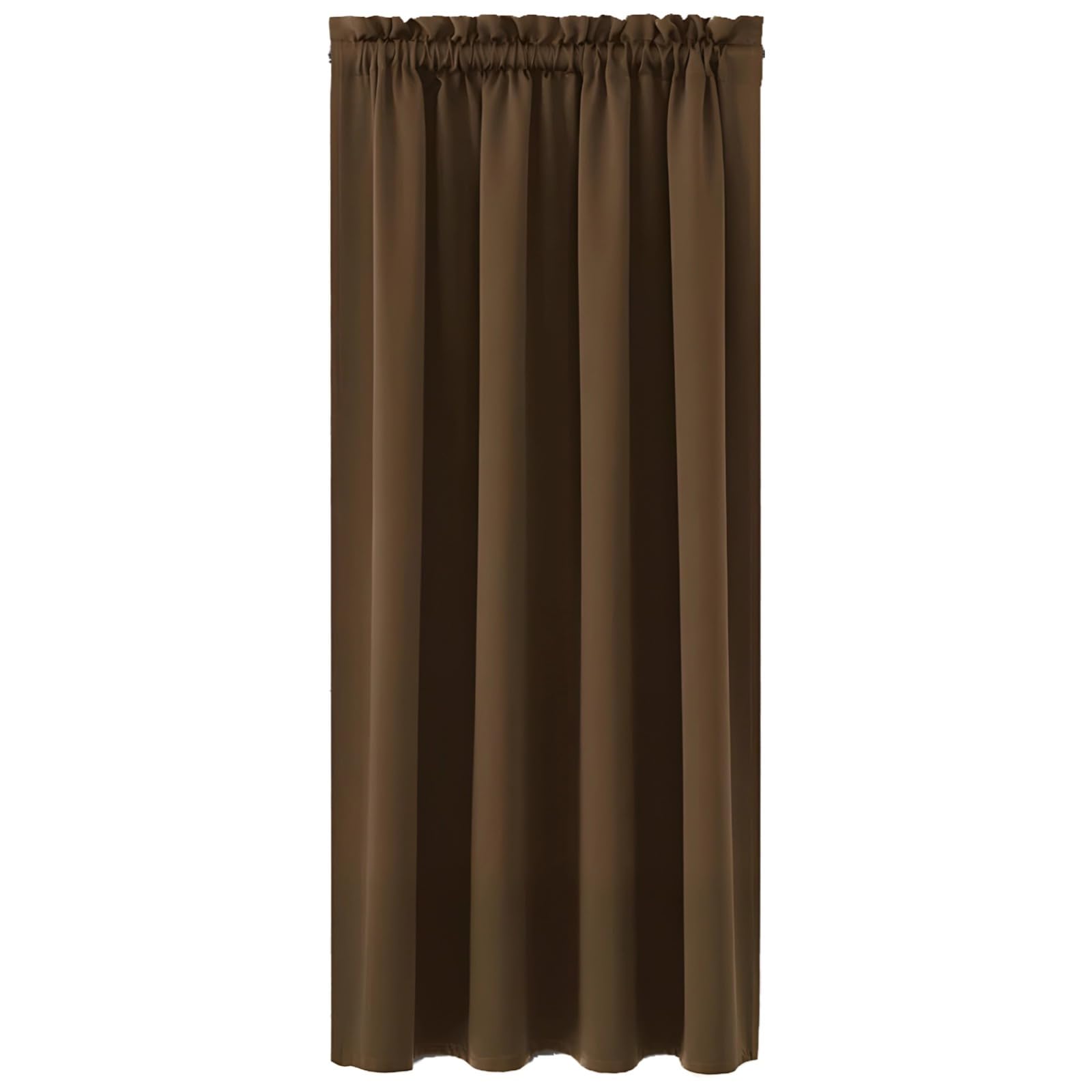 Rideaux occultants courts 96x114 cm en polyester épais beige pour petite fenêtre