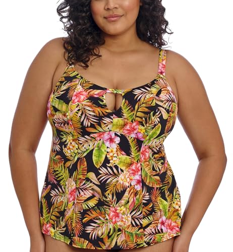Elomi Women's Tiger Valley Non Wired Moulded Tankini Top