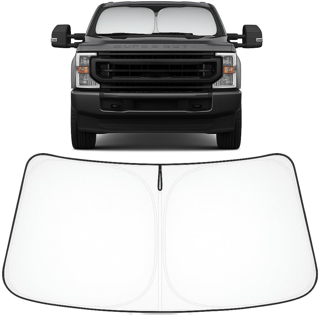Proadsy Custom Fit Car Windshield Sun Shade for 2017-2026 Ford Super Duty