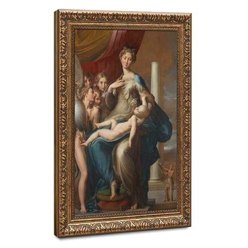 Toile Parmigianino Madonna au long cou - Toile haute définition et cadre suspendu chic