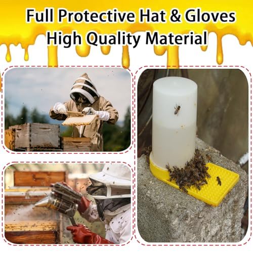 Beekeeping Supplies - 30Pcs Beehive Starter Kit, Bee Keeping Supplies-All Beekeeping Tools and Equipment, Bee Smoker Kit for Beekeeping for Beginners and Professionals (30Pcs Beekeeping Supplies Kit) - Image 3