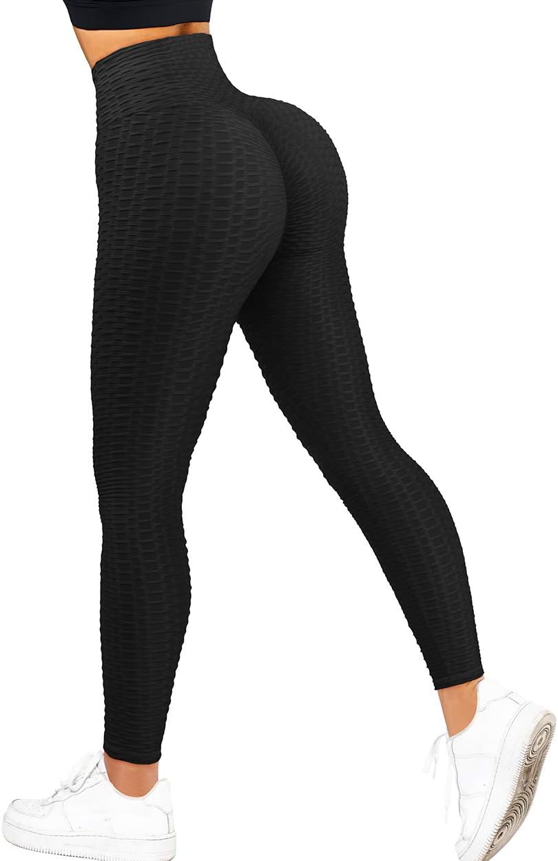 RXRXCOCO Women's High Waist Yoga Pants Tummy Control Slimming Leggings Workout Running Butt Lift Sprot Tights