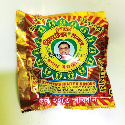 Traditional Indian Sindoor Box 10pcs | Lal Sindur for puja | 100% Bengal made Skin Friendly sindoor Powder | Red Sindur | Easy to use and Easy to Remove Sindura for Ladies (Small, 10, count)-image-0