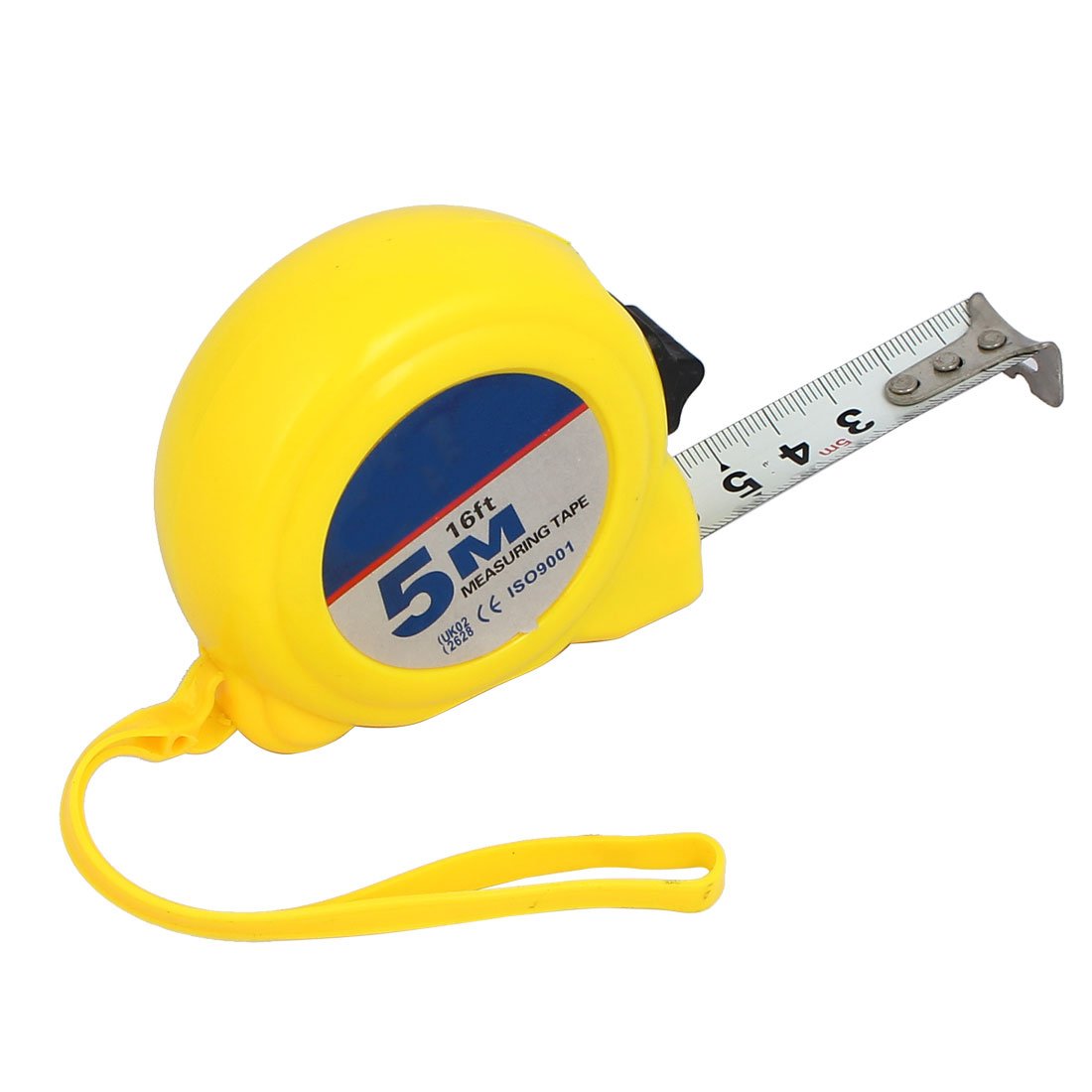 Aexit 5M 16Ft Tools & Home Improvement Plastic Shell Retractable Ruler Thumb Lock Measure Tape Tape Measures Measuring Tool