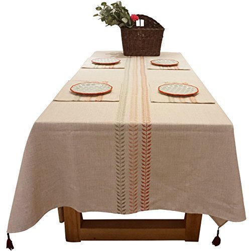 Nappe de Table pour Restaurant et Café MU Tissu Broderie Style européen Salon
