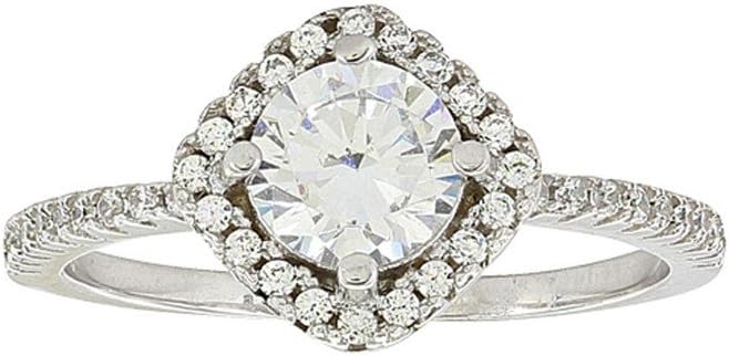 Montana Silversmiths Women's Squarely Perfect Haloed Ring - Rg3183