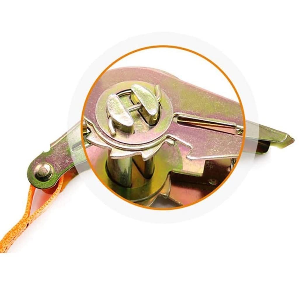 Cinghie di ancoraggio a cricchetto 4 set 1 pollice di larghezza Tirare di sicurezza 800 kg Cinghie di tensionamento Cinghie di ancoraggio Grandi veicoli di piccole dimensioni Cinghie a cricchetto pe