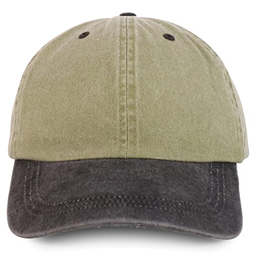 Image of Trendy Apparel Shop Oversize XXL Pigment Dyed Washed Cotton Baseball Cap