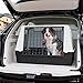 Ferplast Hundebox Auto Atlas CAR 100, Ablagefach, Doppelte Schiebeöffnung mit Sicherheitshaken, Abtropfmatte, L 100 x W 60 x H 66 cm - Max 40 Kg.