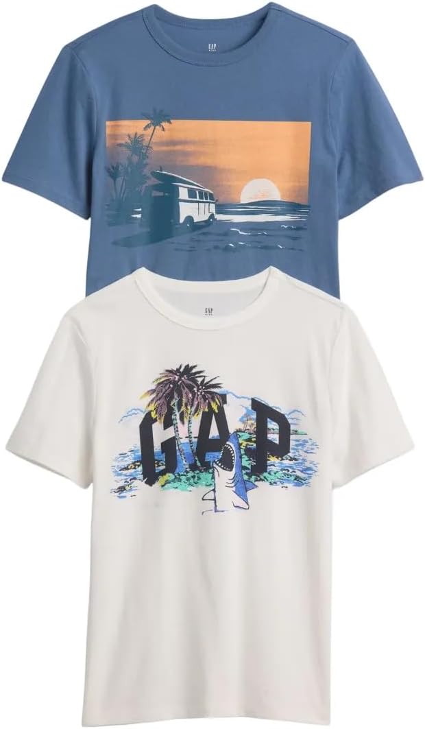 GAP Boys' Short Sleeve Graphic Tee 2-Pack