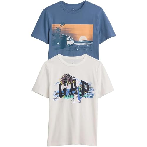 GAP Boys' Short Sleeve Graphic Tee 2-Pack
