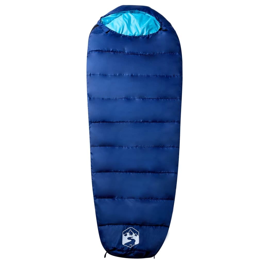 Sac de couchage momie pour adulte 3 saisons - Couche extérieure en polyester avec rembourrage en polypropylène - Imperméable et résistant à l'humidité - Avec capuche et cordon de serrage - Double face