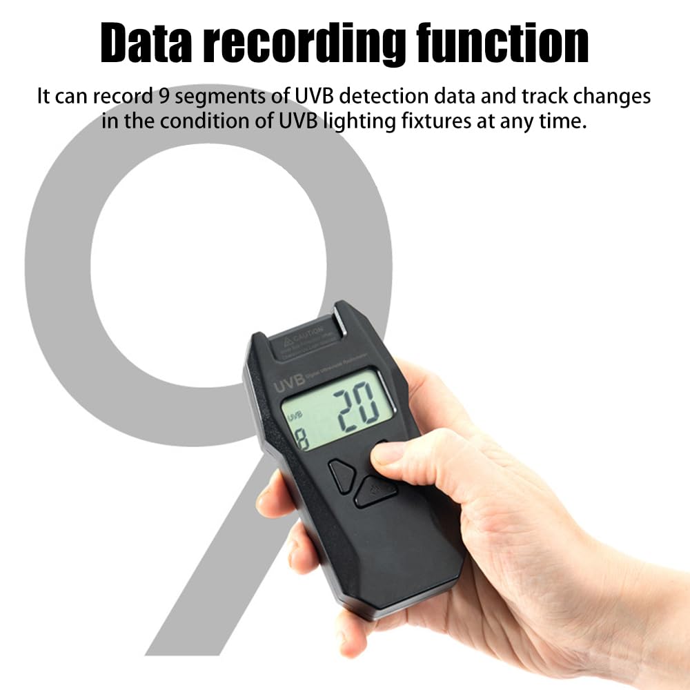 Reptile UVA Index Meter, Smart Digital UVA Tester with Reversible Probe Design for Lizard Tortoise, Bearded Dragon & Succulent Plants - Image 4