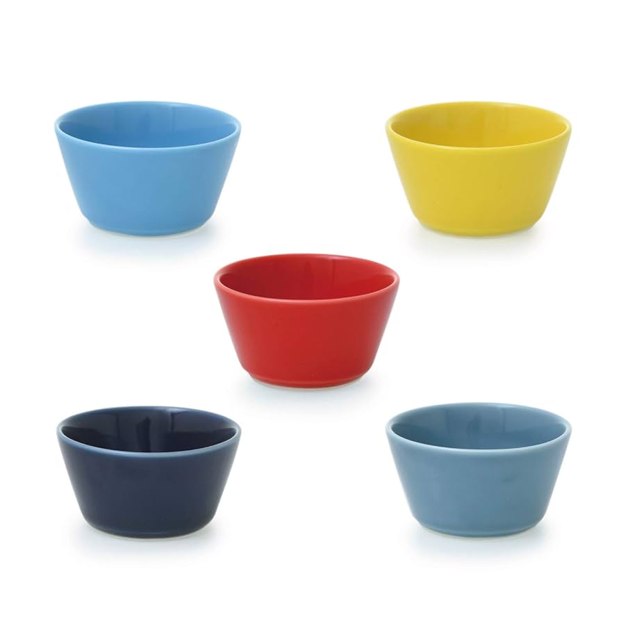 波型の陶器ボウル 色とりどりの絵柄 イロトリドリ｜ボウルS【natural69】公式オンラインショップ