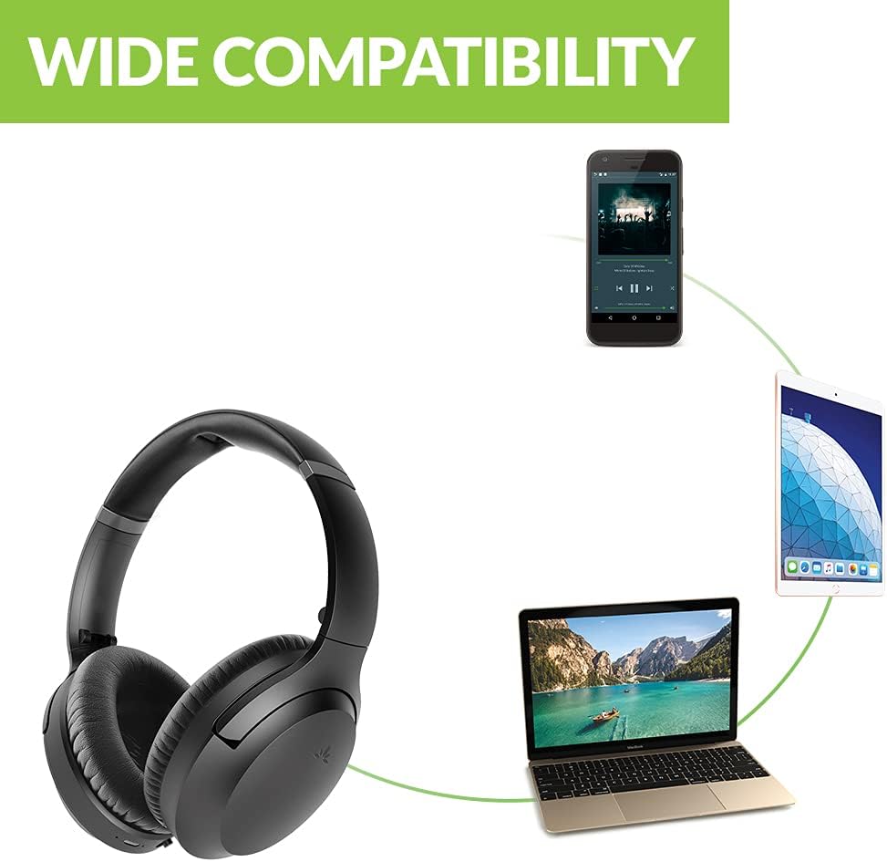 Weekly Top Sale Avantree Aria 90C, a Second Pair of Bluetooth Headphones for [Avantree Opera Wireless TV Watching Set] Dual Link, Comfortable 35 Hrs, Extra Loud (No Charging Dock Included, Single Headphone Only)